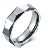 Tungsten Patterned Wedding Ring