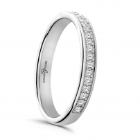 Bead Set Diamond Wedding Ring - Joy