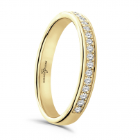 Bead Set Diamond Wedding Ring - Joy