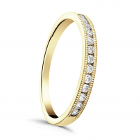 Beaded Diamond Set Wedding Ring - Everlee