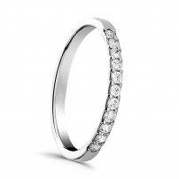 Brilliant Cut Claw Set Wedding Ring - Treasure