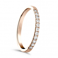 Brilliant Cut Claw Set Wedding Ring - Treasure
