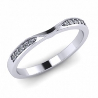 Platinum Diamond Set Wedding Ring