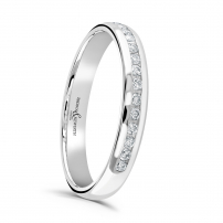 Channel Set Diamond Wedding Ring - Vida