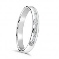 Channel Set Diamond Wedding Ring - Vida