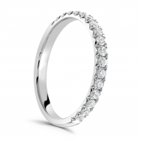 Diamond Set Claw Set Wedding Ring - Anais