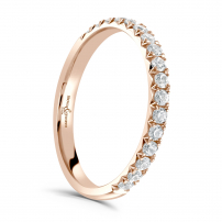 Diamond Set Claw Set Wedding Ring - Anais