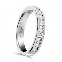 Diamond Set Half Eternity style Wedding Ring