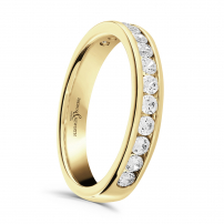 Diamond Set Half Eternity style Wedding Ring