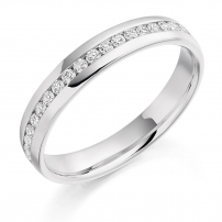 Ladies Channel Set Diamond Wedding Ring
