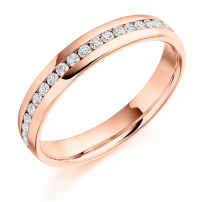 Ladies Channel Set Diamond Wedding Ring