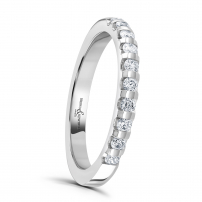 Ladies Diamond Set Wedding Ring Halona