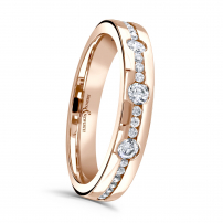 Ladies Yellow Gold Diamond Set Wedding Ring - Xanadu