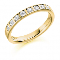 Palladium Diamond Set Wedding Ring