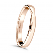 Pinch Style Wedding Ring - Duet