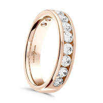 Rose Gold Diamond Set Wedding Ring